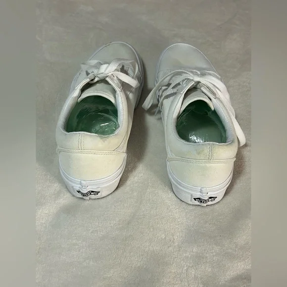 Vans white skate shoes women's 8.5 Men's 7 lace summer casual - Picture 5 of 7